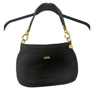 Eric Javits black woven hand bag! Like-new condition